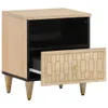 Nachttische 2 Stk. 40x33x46 cm Massivholz Mango Produktbild-Vorschau 2