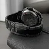 A close-up shot of a black Jaguar watch, showing the clasp and part of the band. Produktbild-Vorschau