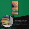 Wanduhr Uhr Wandbild Leinwand 30x60 Gemälde Küste Ozean Produktbild-Vorschau 5