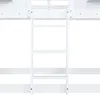 A close-up view of a white wooden ladder attached to a bed frame. Náhled obrázku produktu