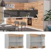 Küchenglasschrank Vicco R-Line Goldkraft Eiche 80 cm, Model Produktbild-Vorschau 2