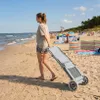 Chaise longue à roulettes avec toit Chaise longue pliante Voir les images du produit 8