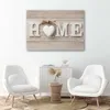 Leinwandbild home-schriftzug in leuchtenden farben 90x60 cm Produktbild-Vorschau 2