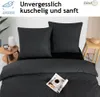 Bettwäsche Set dreiteilig, 200x220 cm Bettbezug, Baumwolle, Produktbild-Vorschau 2