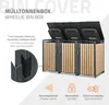 ML-Design 3-košový box na 3 koše 240L 200x80x116,3 cm Náhled obrázku produktu 2