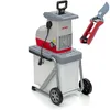 A garden shredder and a pair of pruning shears are displayed against a white background. Produktbild-Vorschau
