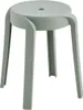 A single green stool shown from a slightly angled front view against a white background. Voir les images du produit
