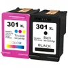 Two ink cartridges, one pink and one black, are shown side-by-side against a white background. Produktbild-Vorschau