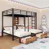A children's bedroom with a multi-level bunk bed, storage drawers, and decorative elements. Anteprima dell’immagine prodotto