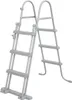 Bestway 58330 / 24, Žebřík, Šedá, Kov, 150 kg, 3 kroků, 107 Náhled obrázku produktu 3
