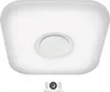 A white square ceiling light with a circular central element.
