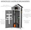 Outsunny Gartenschrank Holz mit Tür Geräteschuppen Produktbild-Vorschau 7