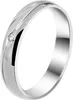 Akzent Damen-Partnerring aus Edelstahl, mit Similistein, Produktbild-Vorschau 1
