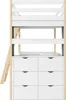 Łóżko loftowe Sweiko 90x200 cm, łóżko loftowe dla dzieci, Podgląd zdjęcia produktu 5