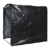 A black tarp-covered storage shed on a white background. Podgląd zdjęcia produktu