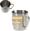 Messbecher Edelstahl Messbecher 1l Cocktail Meßbecher Produktbild-Vorschau 1