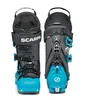 Skischuhe "4-Quattro XT" von Scarpa in Schwarz und Türkis mit Schnallen und verstellbarem Verschluss. Náhled obrázku produktu