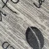 Teppich Küche mit Schriftzug Coffee in Sisal Optik in grau Produktbild-Vorschau 2