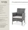 tectake® 2er Set Rattanstuhl Nantes widerstandsfähig 59 x Produktbild-Vorschau 6