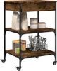 vidaXL Küchenwagen Räuchereiche 60x48x89,5 cm Holzwerkstoff Produktbild-Vorschau 6