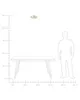 BELIANI Deckenleuchte Gold Stoffschirm rund flach ø45 cm Produktbild-Vorschau 9
