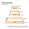 Garronda Holzaufsatzrahmen für Palette Aufbewahrungskiste Produktbild-Vorschau 2