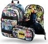 BAAGL Skate Batman Comics Rucksack-Set 3tlg: Rucksack, Produktbild-Vorschau 1