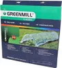 The image shows the product packaging for a Greenmill foil tunnel, with a picture of the product in use on grass. Náhled obrázku produktu