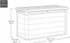 Keter Signature XXL Gartenbox 757L Aufbewahrungsbox mit Produktbild-Vorschau 8