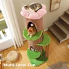 Purpurra Katzenbaum aus Massivholz, 174 cm hoher moderner Produktbild-Vorschau 6