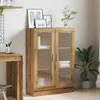 vidaXL Artisan dubová knihovna 82,5x30,5x115 cm Materiál na Náhled obrázku produktu 4