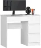 BDW Bureau de bureau avec 4 tiroirs, Gamingtisch, Blanc Voir les images du produit 2