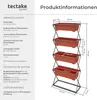 Vertikální postel se 4 boxy 52x21x127cm - hnědá Náhled obrázku produktu 12
