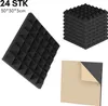 Jopassy Akustik-Schaumstoff Pyramidenplatte 30 x 30 x 5 cm Produktbild-Vorschau 1