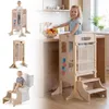 COSTWAY Skladacia učebná stolička, 3 v 1, Montessori Náhľad obrázku produktu 1
