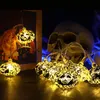 2.5m Halloween Golden Kürbis LED Lichterkette 8 Lichtmodi Produktbild-Vorschau 2