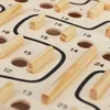 Jeu de labyrinthe en bois naturel, avec 2 boules, jeu Voir les images du produit 7