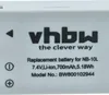 vhbw 2x Akku Ersatz für Canon NB-10L für Kamera (700 mAh, Produktbild-Vorschau 5