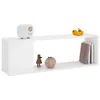 A white shelf unit with decorative items on it. Náhľad obrázku produktu