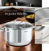 tectake® Kochtopfset Bologna II 9-teilig, aus Edelstahl, Produktbild-Vorschau 3