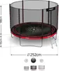 Záhradná trampolína 8 stôp/252 cm s vonkajšou sieťou a Náhľad obrázku produktu 14