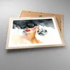 Gerahmtes Poster - Rahmen in heller Eiche - Aquarell Modell Produktbild-Vorschau 3