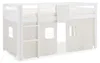 Hoogslaper met matras 90x200 cm, wit. Kinderbed met ladder, Productafbeelding-voorbeeld 27