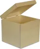 An open wooden box with its lid propped open, shown against a white background. Produktbild-Vorschau