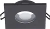 A black square recessed spotlight with a glass lens. Anteprima dell’immagine prodotto