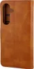 A brown leather phone case is shown. Produktbild-Vorschau