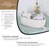 Baumwollkorb Badezimmer, Korb für Toilettenpapier, HMF 39030-38CM-30, 38,5x15,5x14cm Produktbild-Vorschau