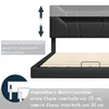 INONEFT Hydraulisches Polsterbett 160x200 cm mit  LED und Produktbild-Vorschau 5