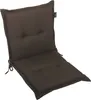A brown chair cushion on a white background. Produktbild-Vorschau