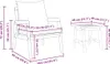 vidaXL Bistrogarnitur mit Kissen 3 pcs Braun Massivholz Produktbild-Vorschau 7